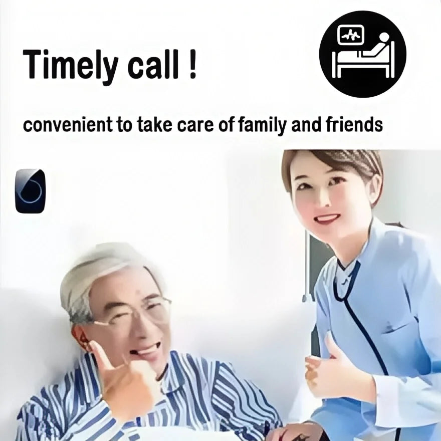 Smart Wireless Doorbell – Waterproof, 150M Range, Battery-Powered, Long-Distance Chime, Easy Installation for Home & Office