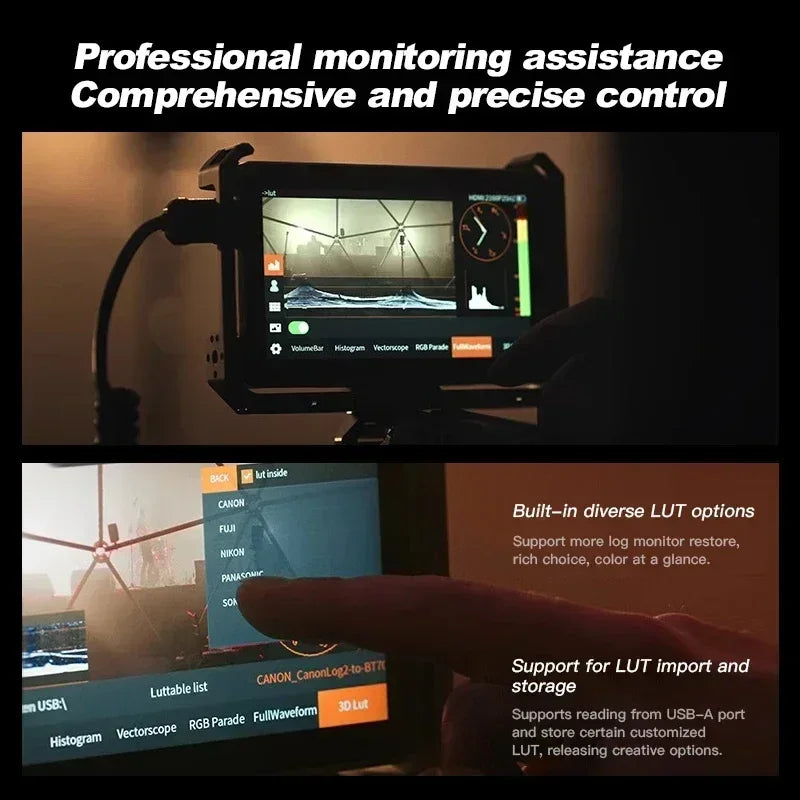 Viltrox DC-X2/DC-X3 Portable Monitor 6 Inch 2000 Nits 4K Touch Screen Profissional Photographic HD FHD Camera Monitor for Vedio
