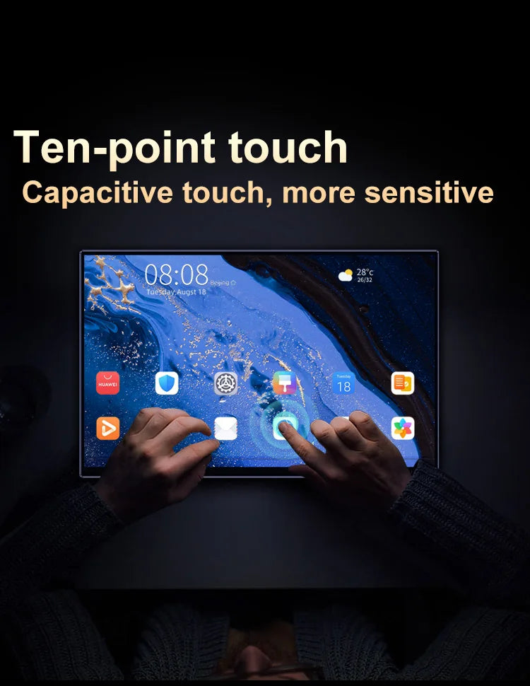 15.6inch 4K OLED Touch Screen Portable Monitor 500Nit USB-C HDMI-Compatible External 16:10 Gaming Display for Xbox Switch Laptop