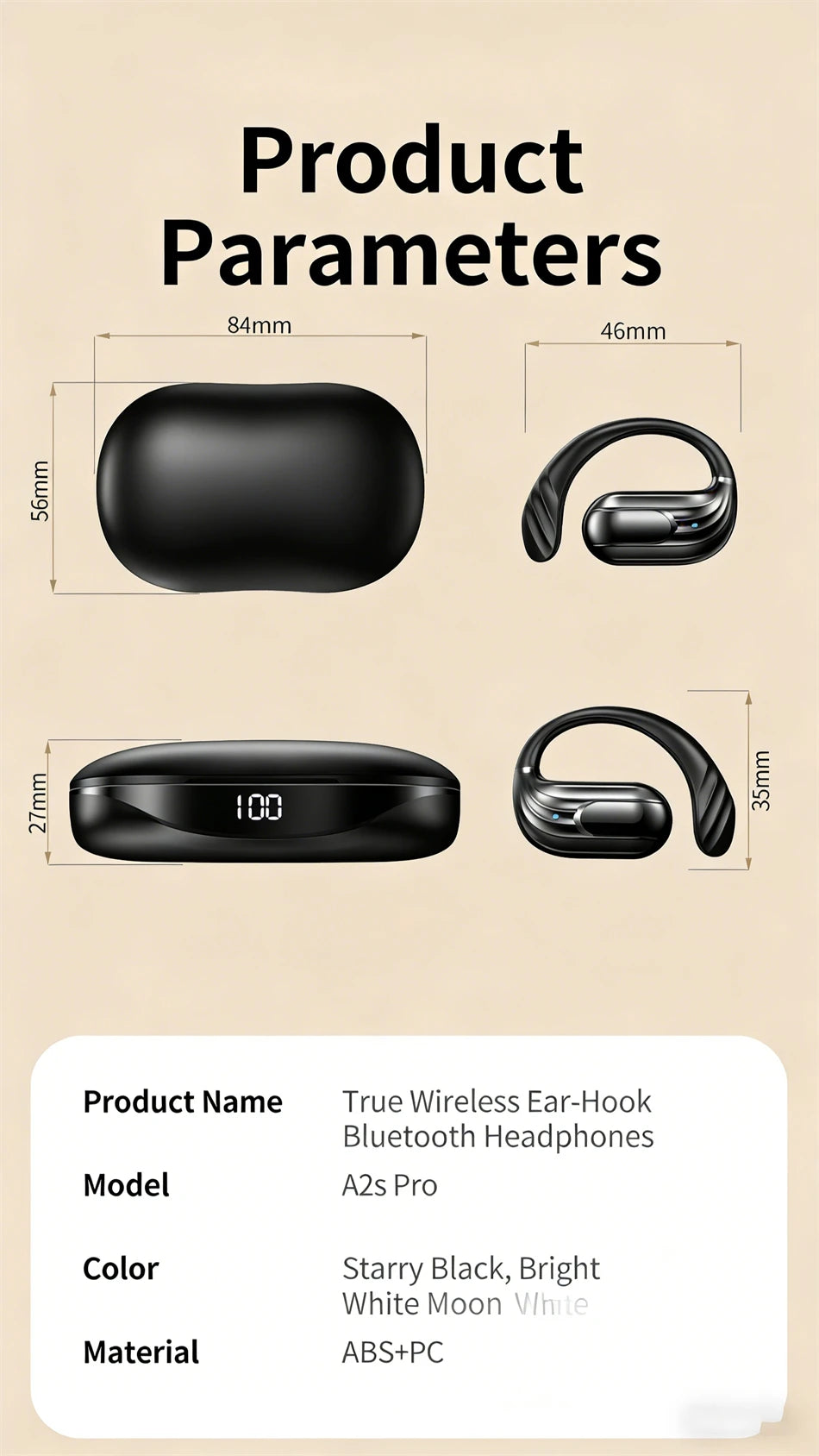 2026New Gaming Earphones Bluetooth 5.3 Sport Headset Dual Mode HD Call Noise Reduction Earbuds with Mic Music Earphones