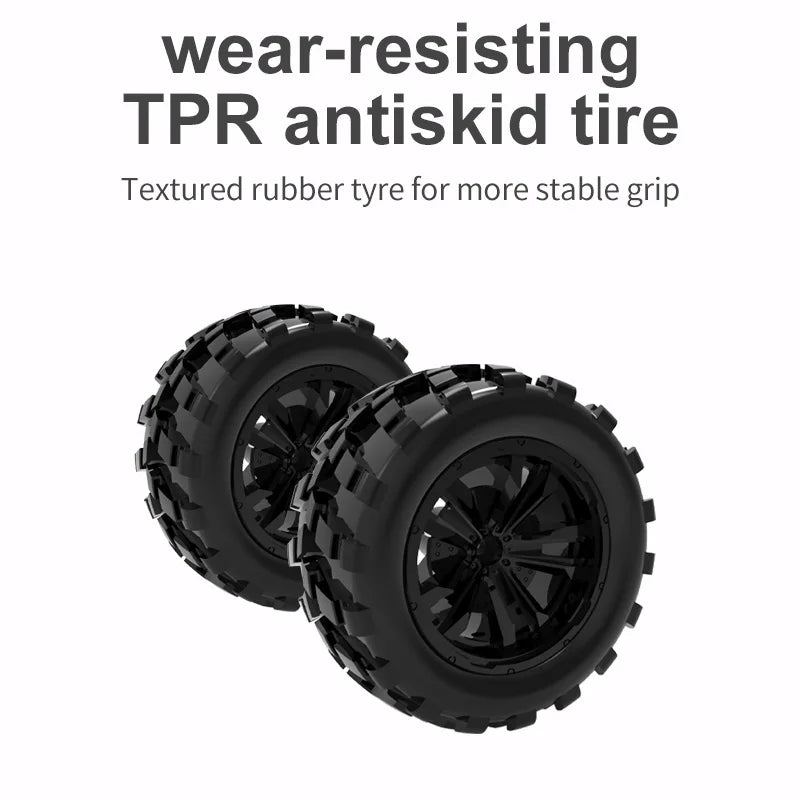 2.4G High Speed RC Racing Car 20KM/H Off Road Truck With LED Light Simulation Climbing Remote Control Vehicle Electric Kids Toys