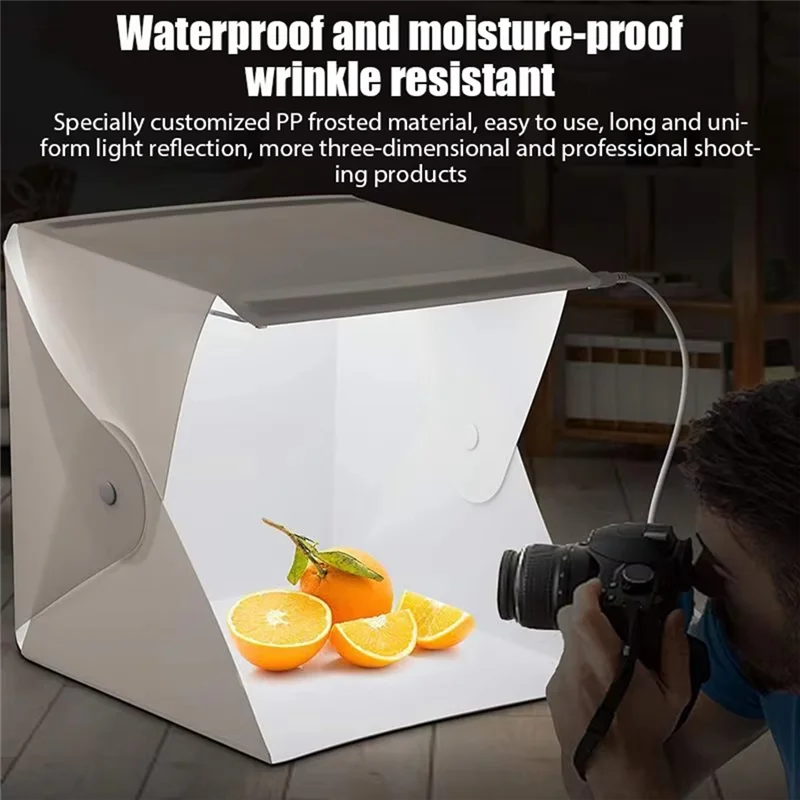ELECT-Lightbox Light Box Mini Photo Studio Box Photography Box Light Studio Shooting Tent Box Kit Multiple Color Backdrops