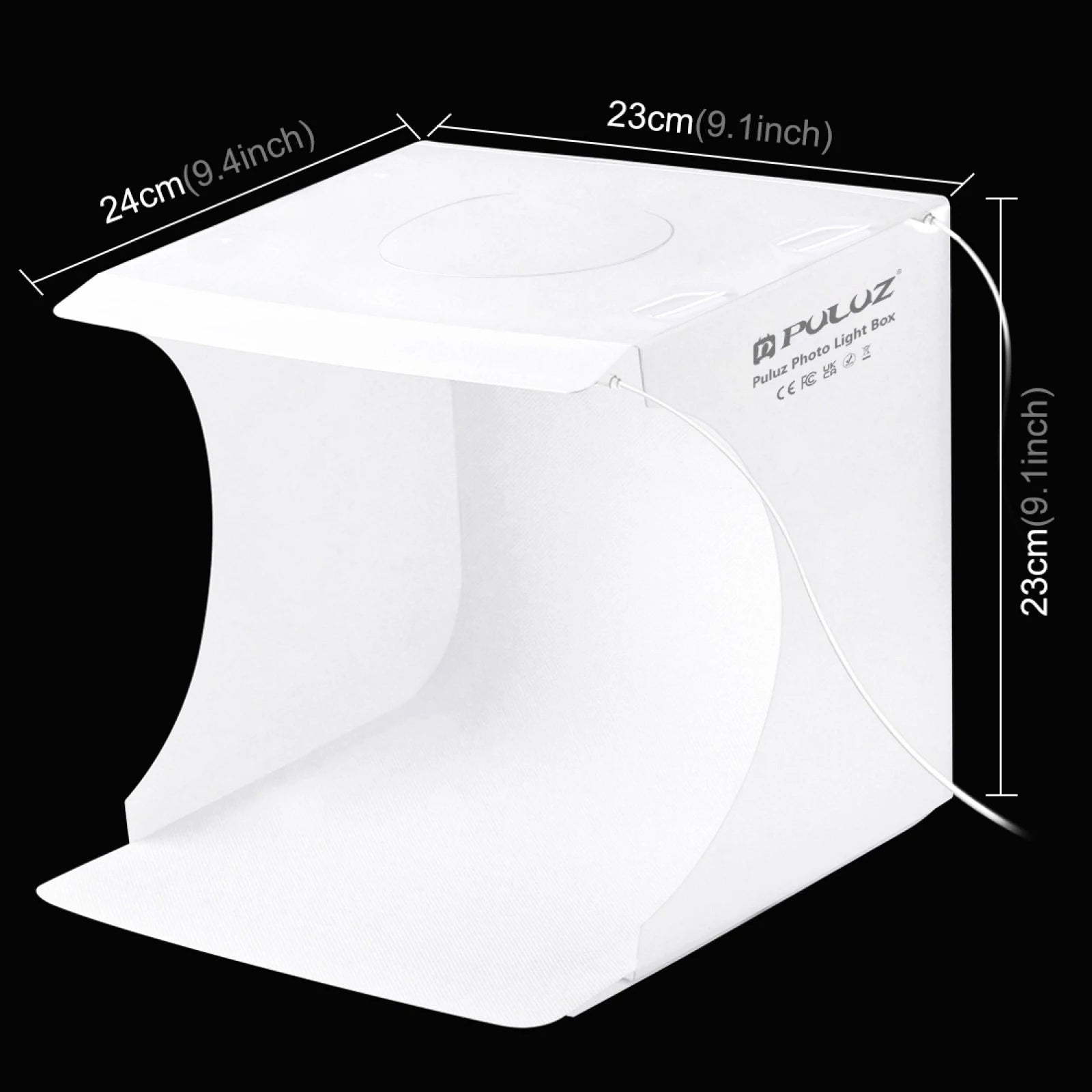 Profession Mini Folding Lightbox Photography Photo Studio Softbox 2 LED Light Soft Box Photo Background Kit for DSLR Camera