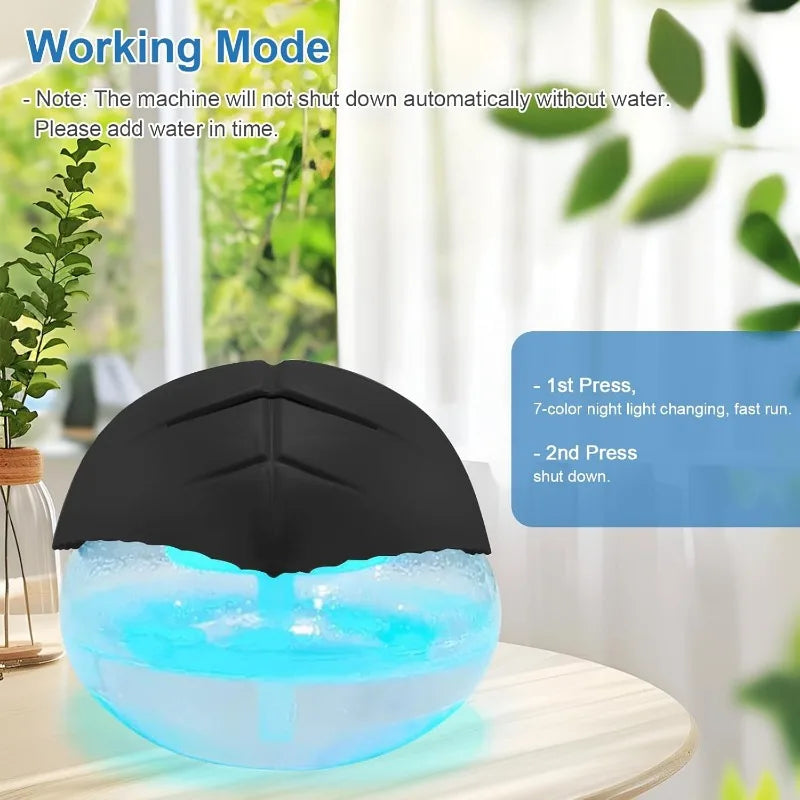 AC220V Water-Based Purifier Air Washer, Air Revitalizer & Freshener, Air Fresher with 7 LED Color