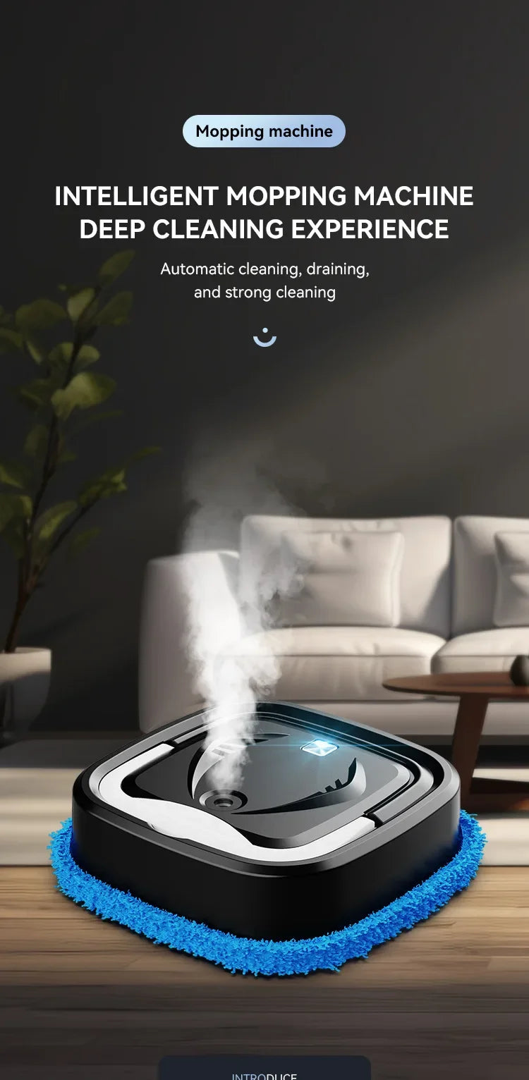 Smart Dual-Use Vacuum & Mop Robot | Home Humidifying Floor Cleaner | Automatic All-in-One Sweeping & Mopping Machine