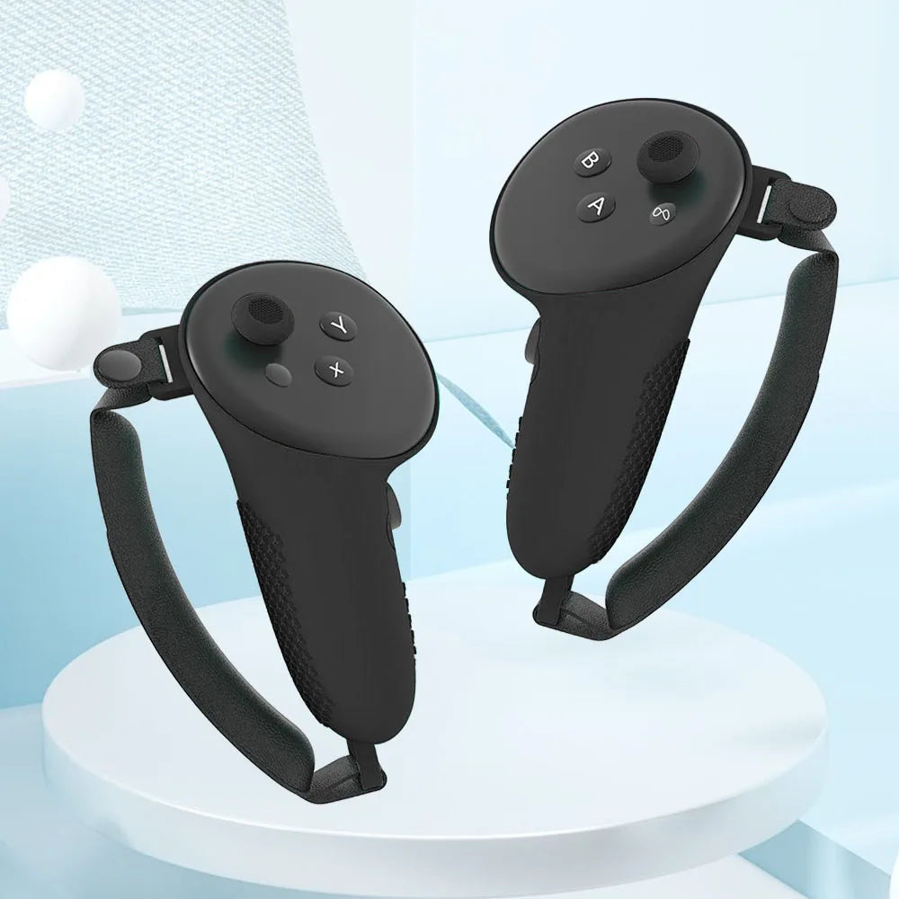 7pcs Accessories Set Lens Protector Cover Anti-Fall VR Protective Cover VR Headset Cover Controller Grips Cover for Meta Quest 3