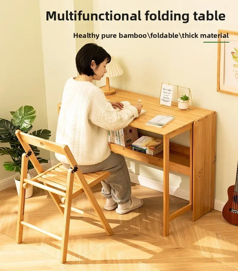 Foldable Computer Desk Home Desktop Desk Simple Desk Bedroom Workbench Simple Learning Writing Desk