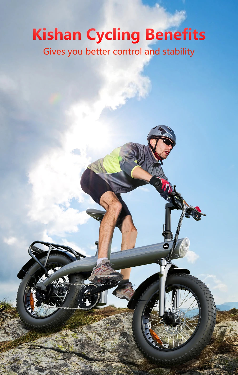 HUANCI Q3 Mountain electric bike 2000W 57KM/H electric dirt bike 48V 20AH Electric bicycle Ebike 20Inch fat tire Off-Road e bike