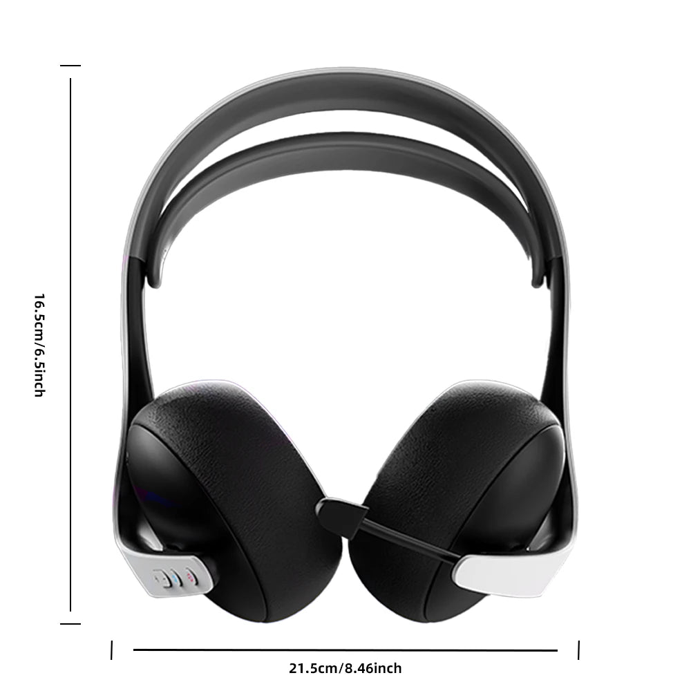 【2.4G Wireless/Wired/BT】Gaming Headset for PS5/PS4/PC eSports Headphones Spatial Audio Retractable Microphone 40mm Voice Coil