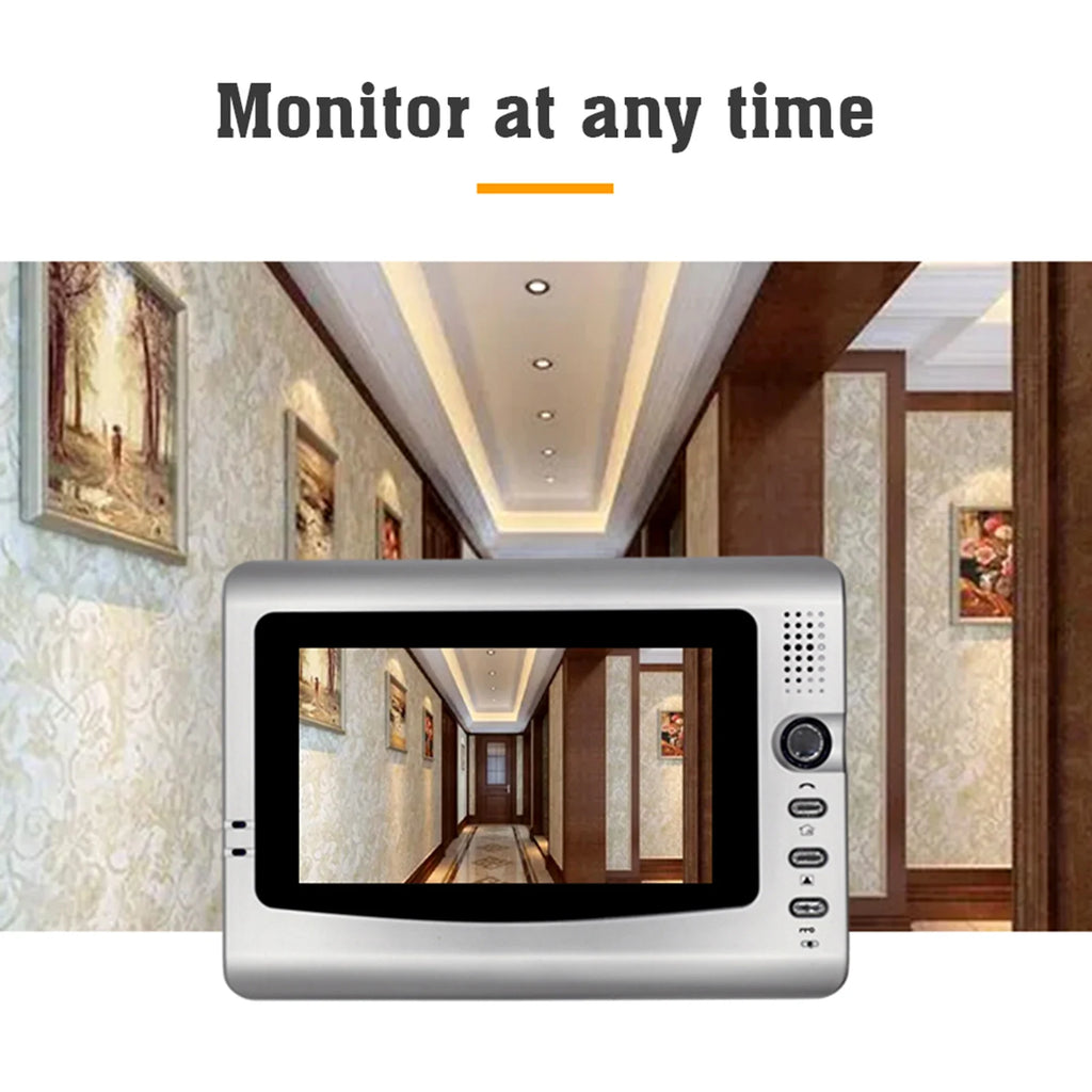 7”Smart Video Wired Video Door Phone System Visual Intercom Doorbell Indoor Monitor and Outdoor Camera support Unlock Infrared