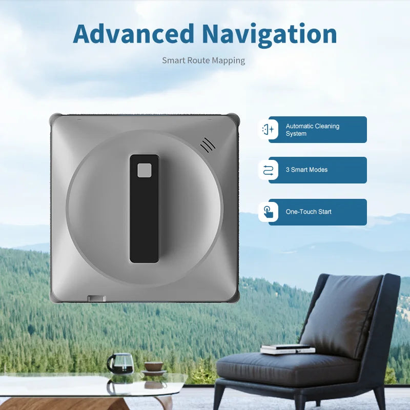 Vacuum cleaning robot, intelligent memory, high-vacuum vacuum cleaner, laser sensor, glass cleaning robot