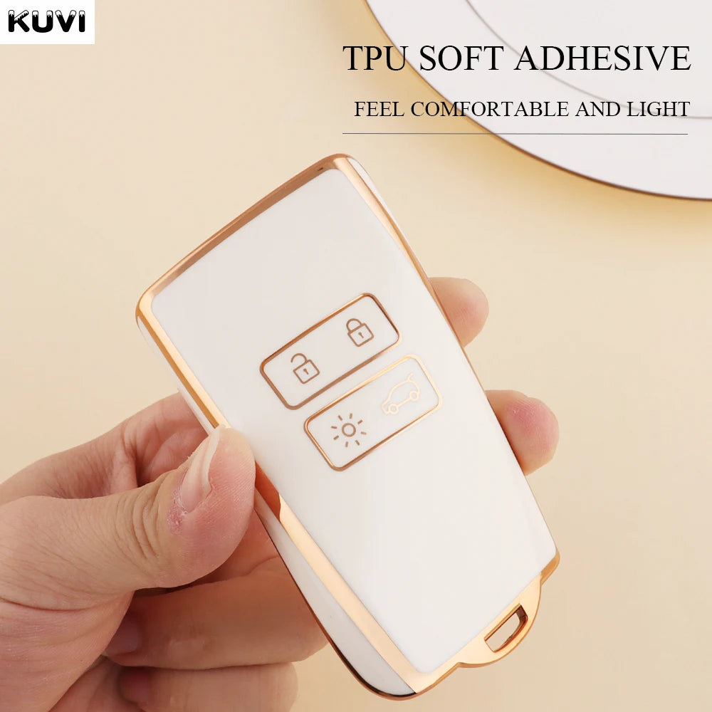 HOT TPU Car Key Cover Case Fob For Renault Captur Megane Talisman Espace Clio Zoe Koleos Scenic 4 Arkana Dacia Sandero Card