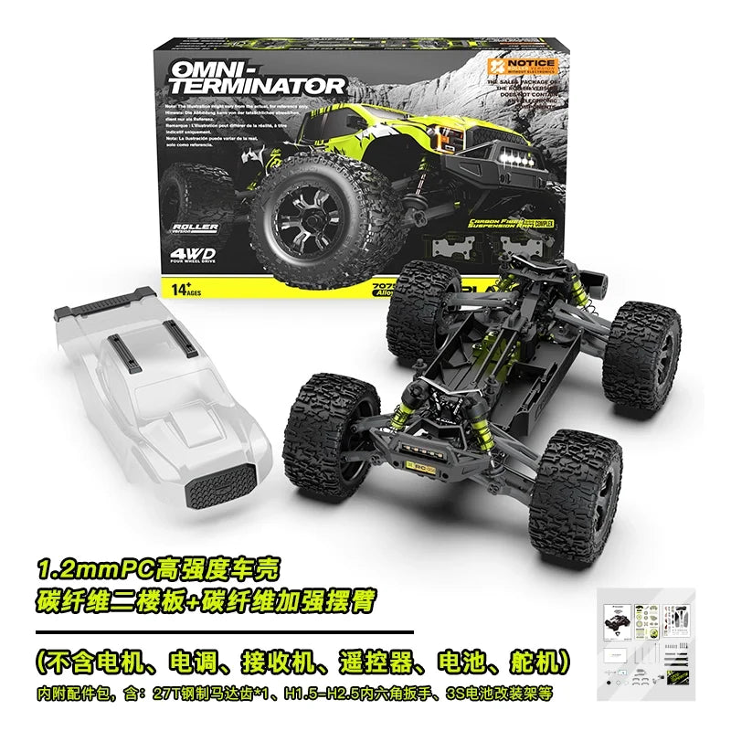 V2 Omni Terminator RC Remote Control Truck 4WD Off Road High Speed Electric Racing Toy Car For Kids Outdoor Adventure Gift