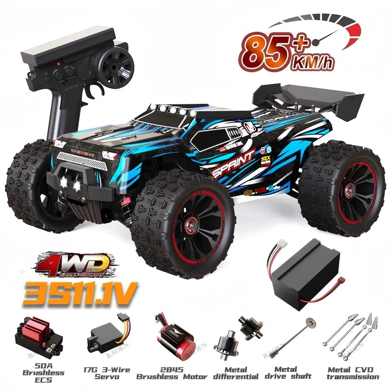 4WD Remote Control Car Off Road 4x4 RC High Speed Buggy Truck Super Brushless 50 or 85KM/H Fast Drift Racing Toy Kids Adults