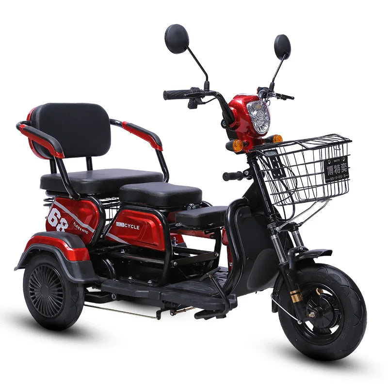 1000W 20ah Electric tricycle adult elderly scooter small household mini female Electro bike range 60km