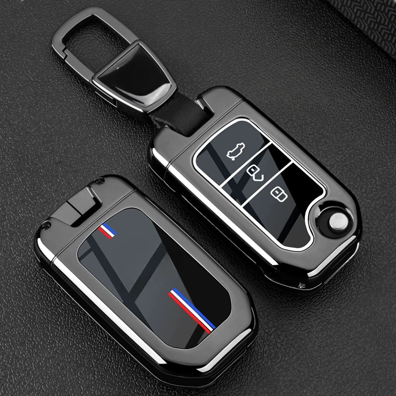 Car Key Fob Pocket Cover Case For Honda Civic CR-V HR-V Accord Jade Crider Odyssey 2015- 2018 Remote Protector Accessories