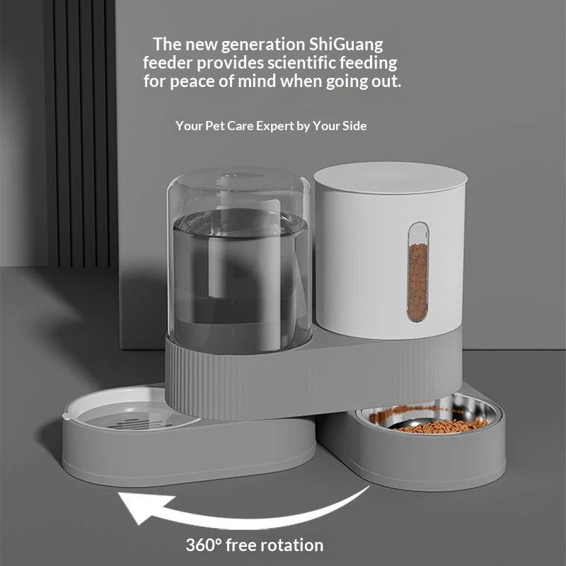 Large Capacity Automatic Pet Feeder and Water Dispenser All in One Dog Cat Bowl Smart Gravity Food Water Bowl for Pets