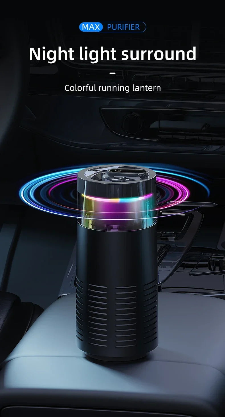 Mini Air Purifier with Aromatherapy Sticks True HEPA Filter Cleans Air & Eliminates 99.97% of Dust, Odors - Cars, School, Office