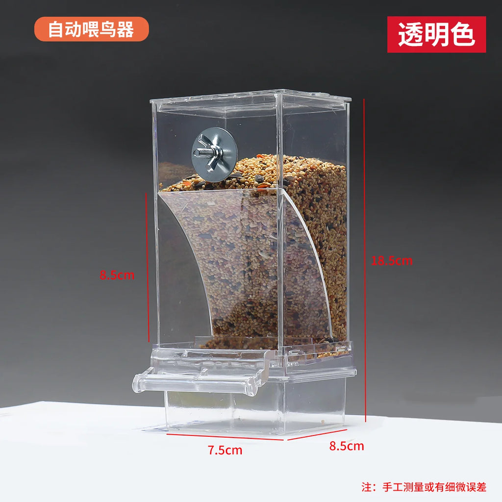 1pc Automatic Bird Feeder for Pet Birds - Convenient and Easy to Use