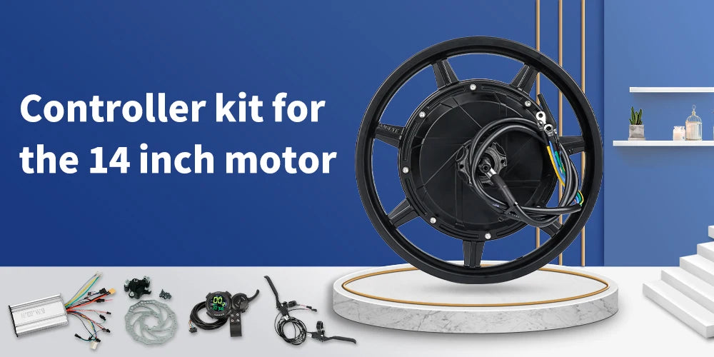 14 inch Electric Bicycle Hub Motor Wheel 48V 60V 72V 1500W-3500W 120KM/H Ebike Brushless High Speed 1200RPM Scooter