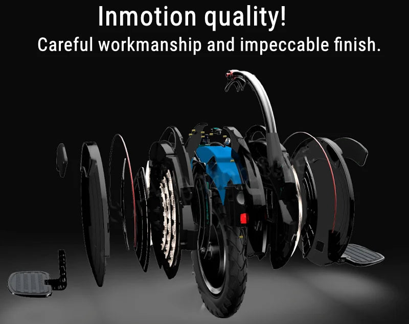 Original INMOTION V10F Self Balance Scooter 84V 960Wh Battery 2000W Motor Unicycle 40km/h Speed with APP Smart Monowheel EUC