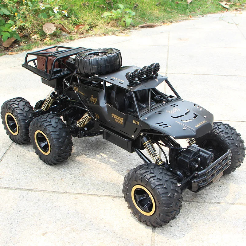 RC Car 1:12 2.4G  Alloy 6 Wheels Remote Control Car 4WD RC Off-Road Truck High Speed Electric All Terrain Climbing Toy Gift