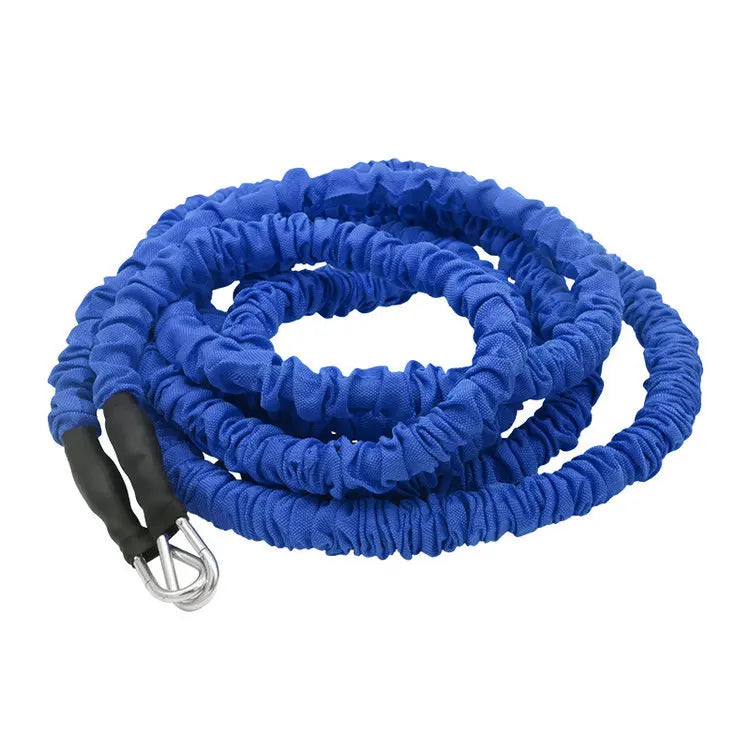 Double Resistance Training Rope Elastic Band for Track and Field Running, Explosive Power, Jumping & Physical Fitness Training