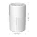 Air Purifier With H13 HEPA + Activated Carbon Filter Dual Purification for 20㎡ Rooms Blue Light for Pet Allergy Relief Air Clean