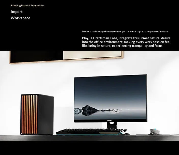 WJCOOLMAN Craftsman Series Home-type Desktop computer with small chassis Supports M-ATX motherboard