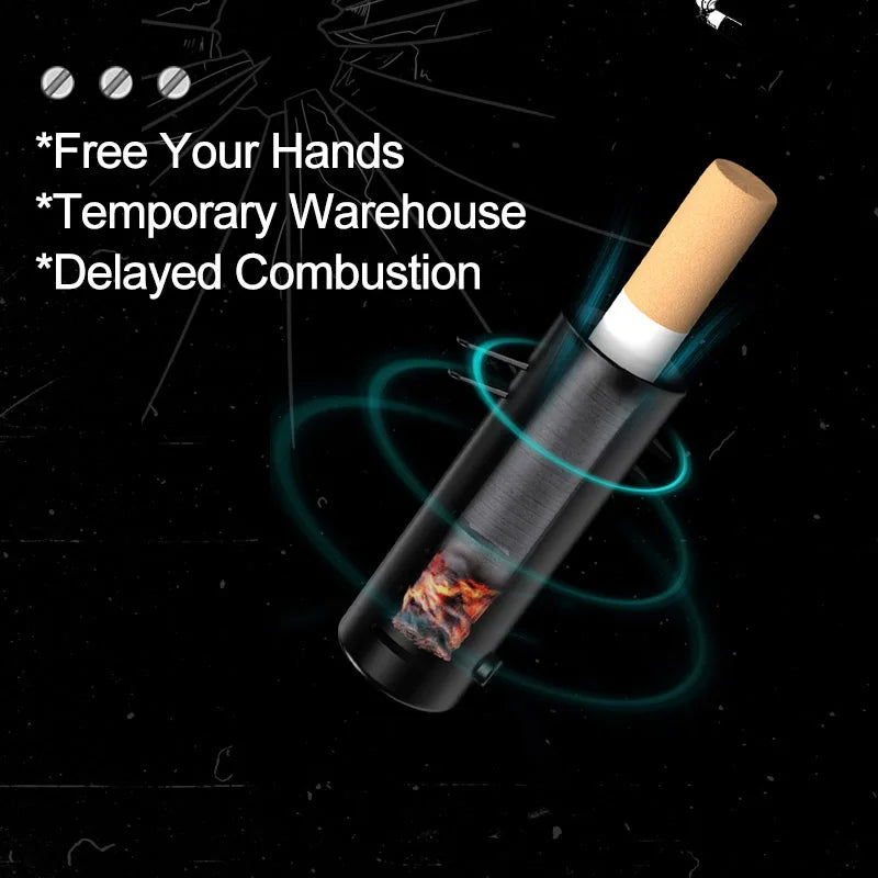 Mini Air Purifier Household Desktop Air Purifier Cigarettes Smoke Gas Ash Filtration Ashtray with Negative Ion Air Purification