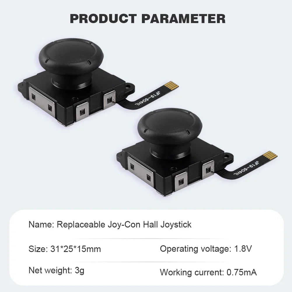 1/2PCS Hall Effect Joystick for Switch/Lite/OLED Joycon Analog Thumb Stick No Drifting Hall Electromagnetic Stick
