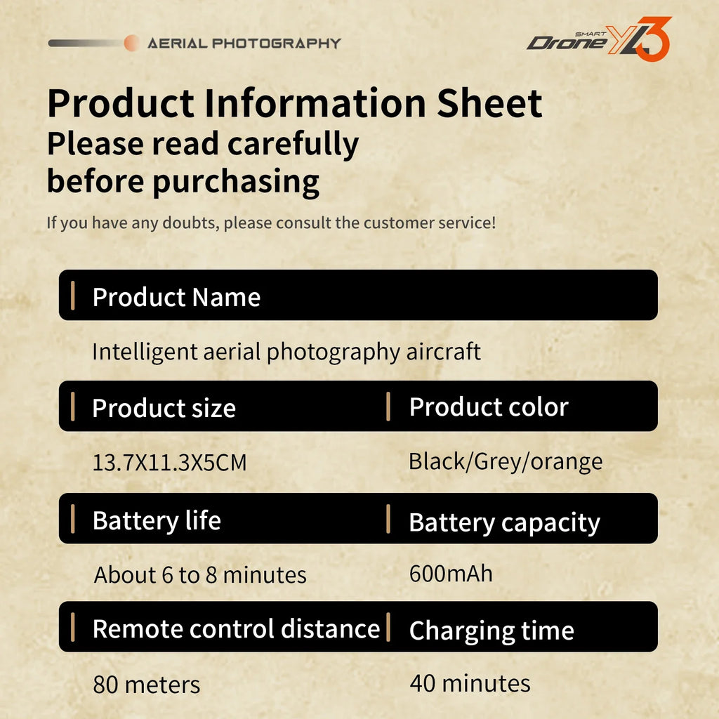 Lenovo Dual Camera Drone YL3 Aerial Photography Aircraft 5G WIFI Brushless Motor Remote Control Optical Flow Hover Aircraft Gift