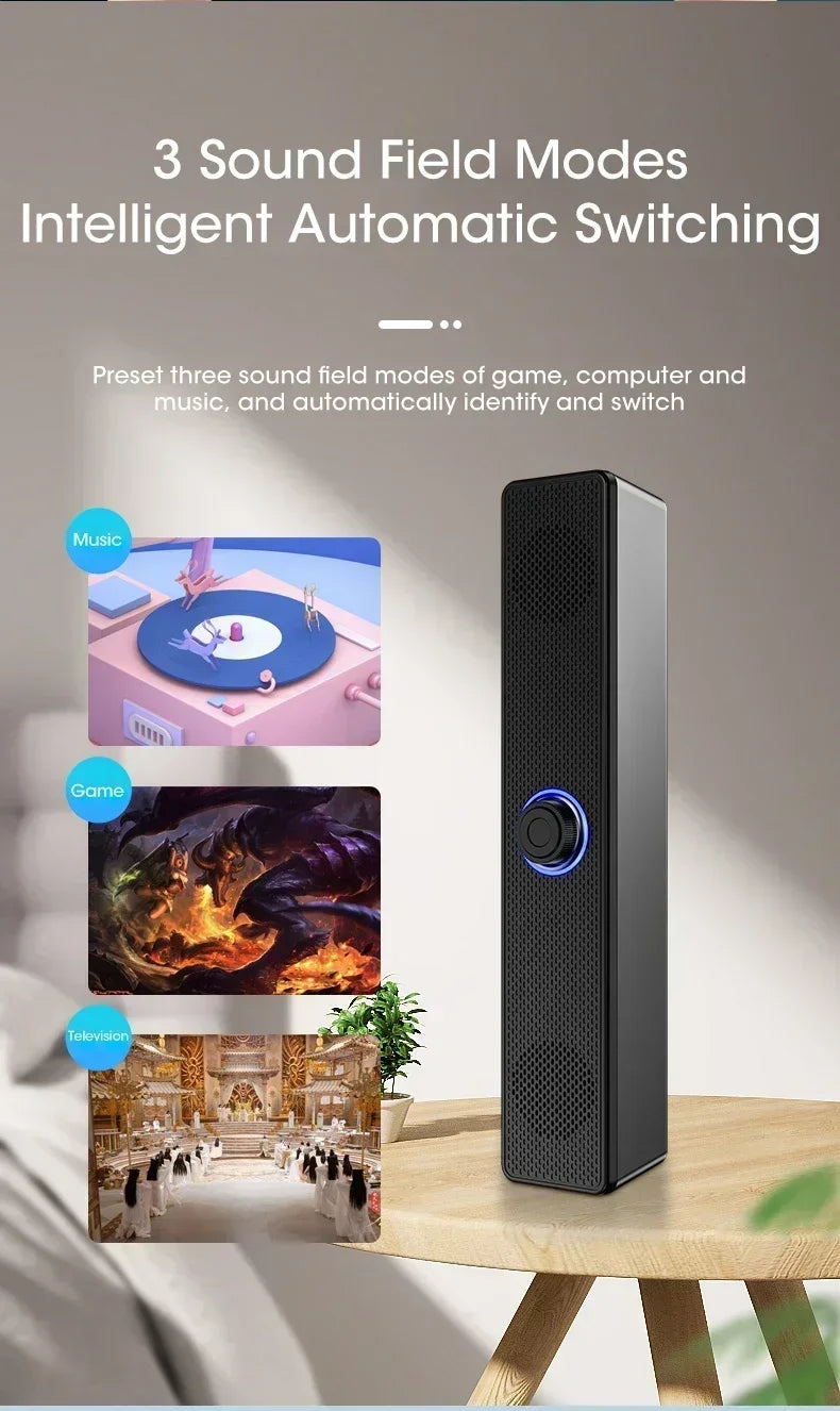 Computer Desktop High-quality 4D Surround Speaker Bluetooth Wired Dual-purpose High-volume Microphone Two-in-one Speaker
