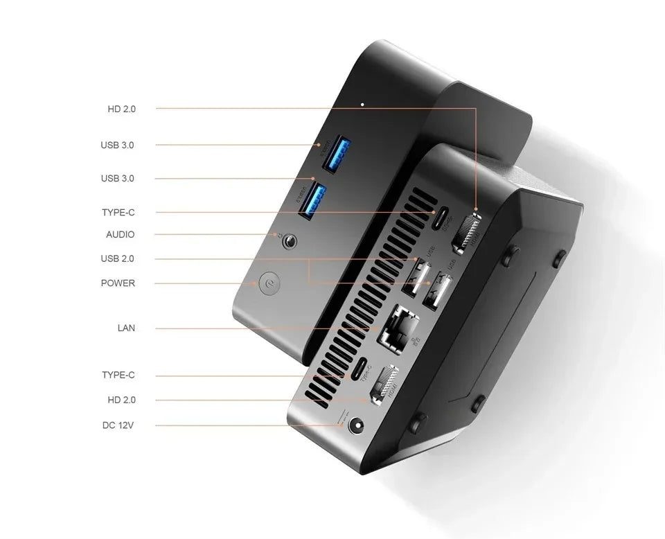 2026 Brand New Portable Mini PC Computer Intel Core i7-4510U 16GB RAM 512GB USB 3.0 SSD WiFi6 BT5.2 Mini PC Desktop Computer
