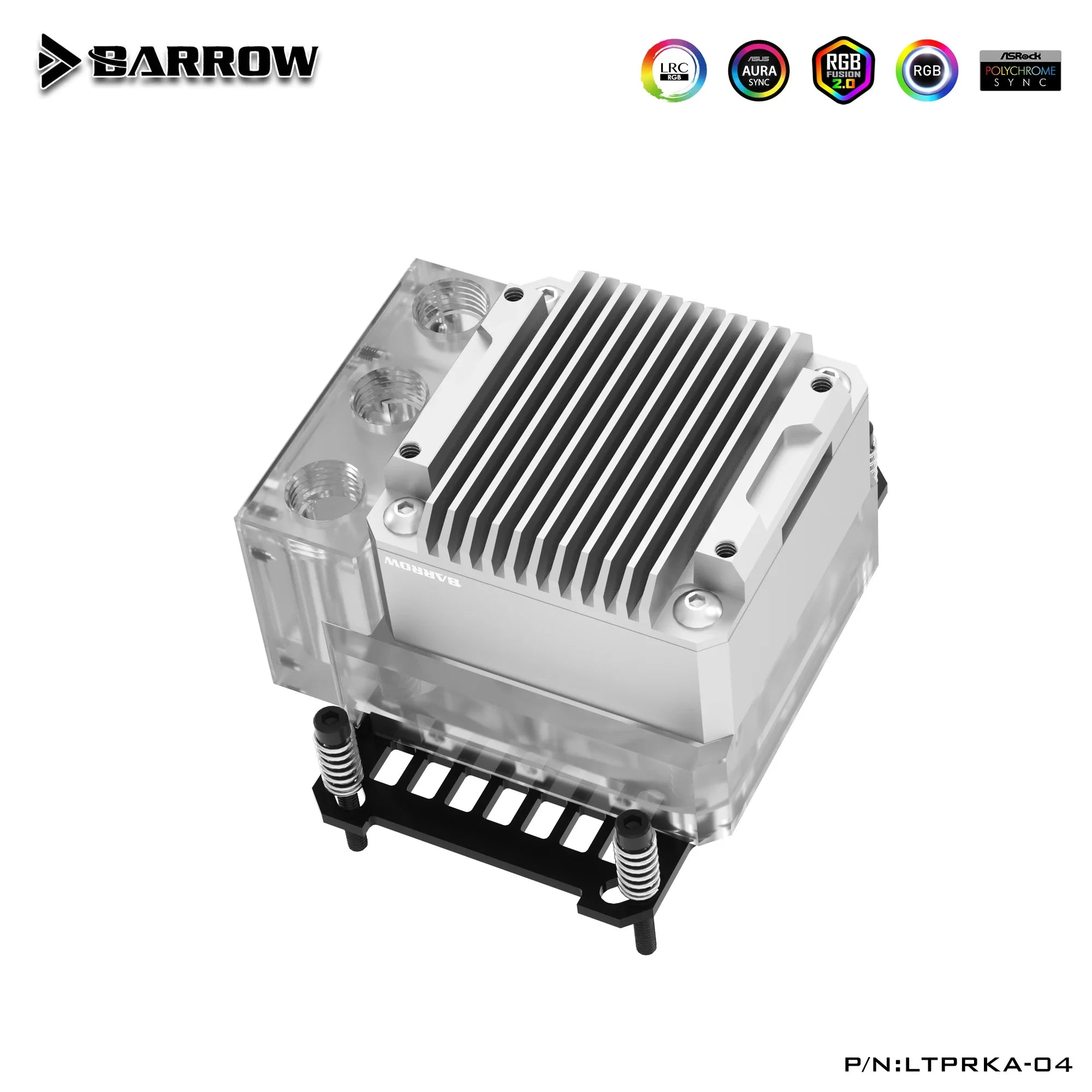 Barrow CPU Water Block with Integrated Pump Reservoir POM/Acrylic CPU Cooler for AMD AM3 AM4 AM5/INTEL 1700 1200 115X X99 Socke