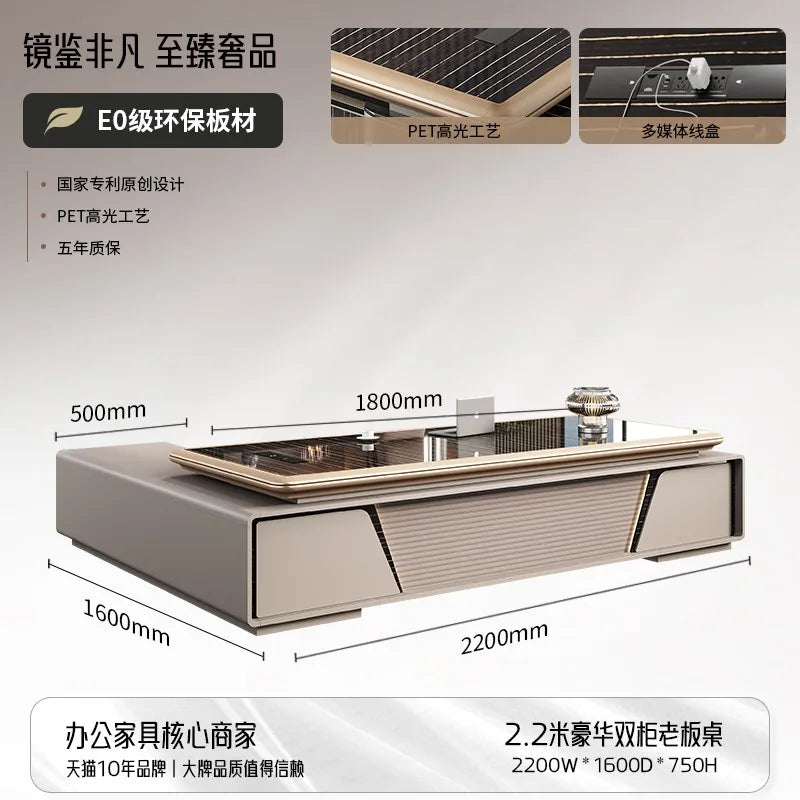 Bedroom Computer Office Desk Cheap Computer Gaming Drawer Conference Office Desk Reception Space Saving Tavolo Office Furniture