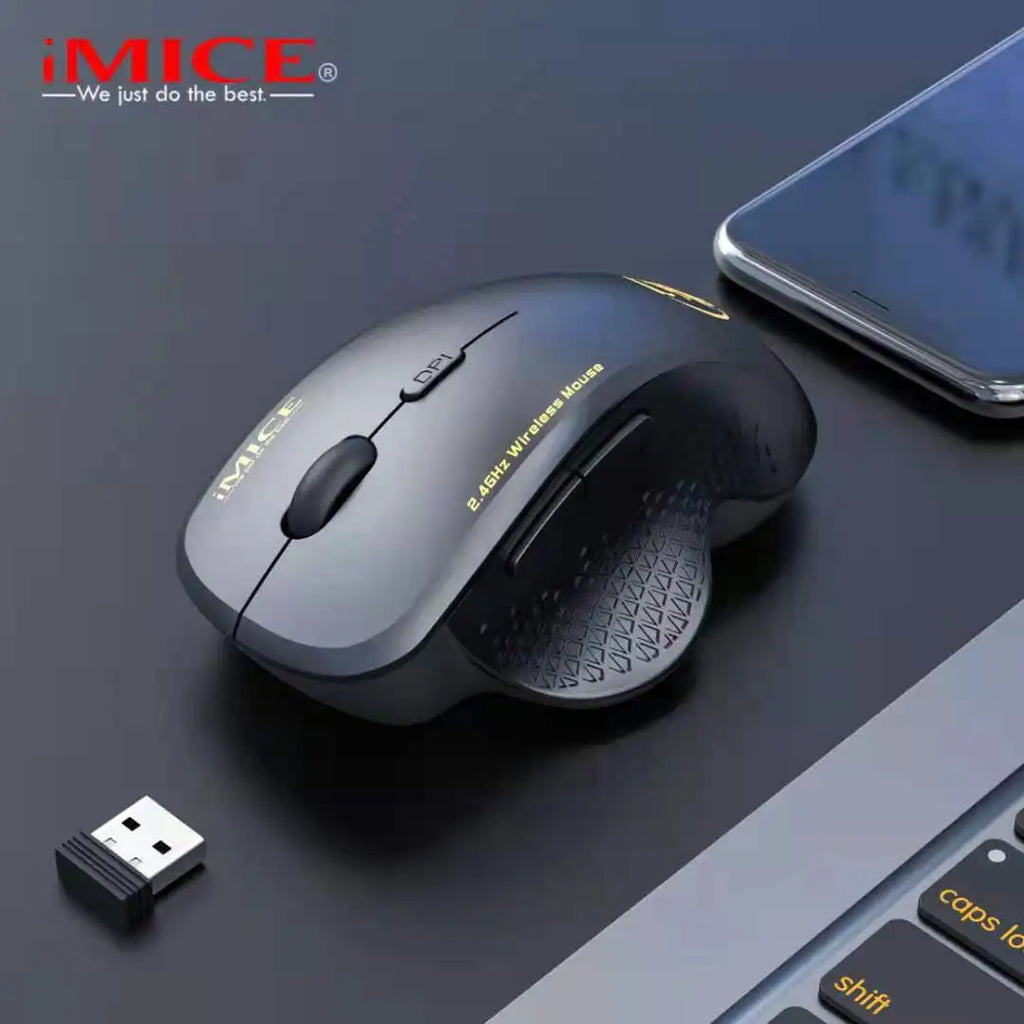 Wireless Mouse 2.4G 1600DPI Portable Gaming and Office Mouse Ergonomic Smart Power Saving for Macbook PC Gamer Laptop Win7/8/10