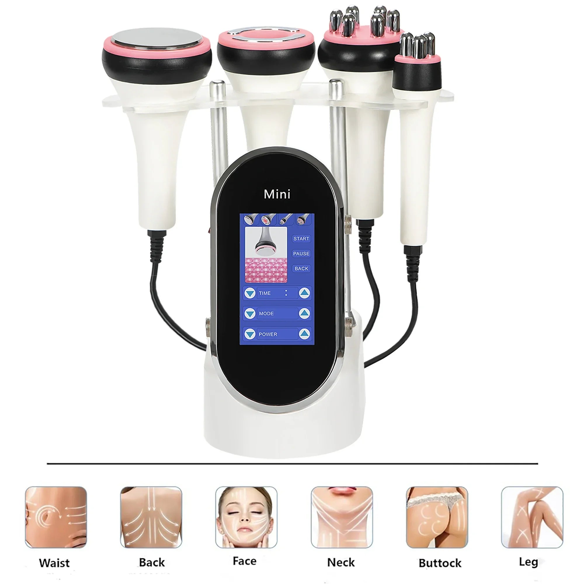 4 IN1 40K Cavitation Radio Frequency Ultrasonic Slimming Machine  Removal Weight Loss Skin Tightening Facial Beauty Tool