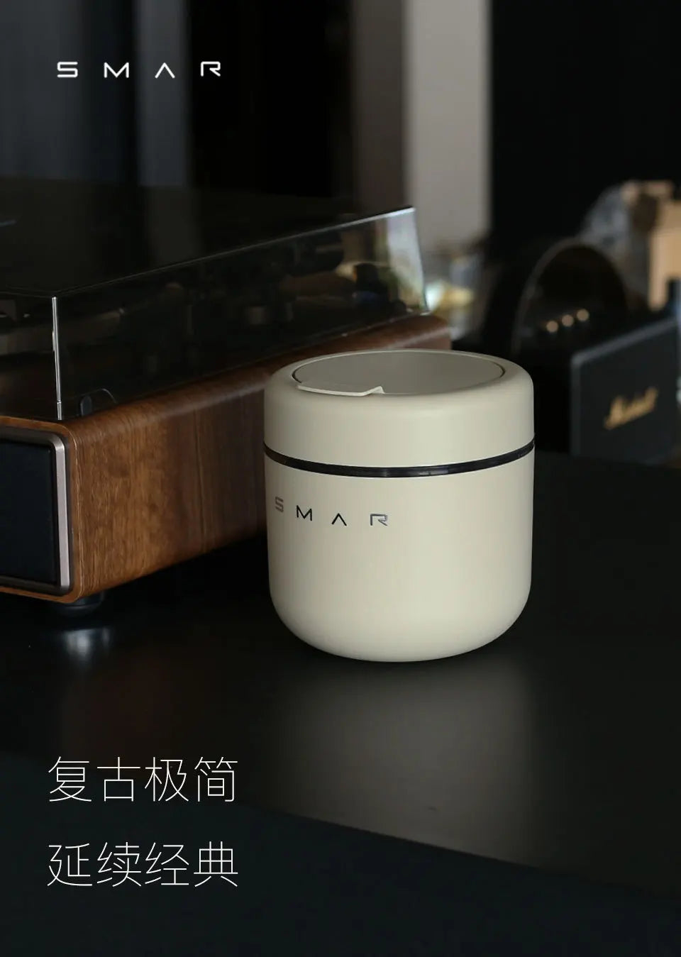 Desktop trash can Cute small new mini home desk office desk creative cover
