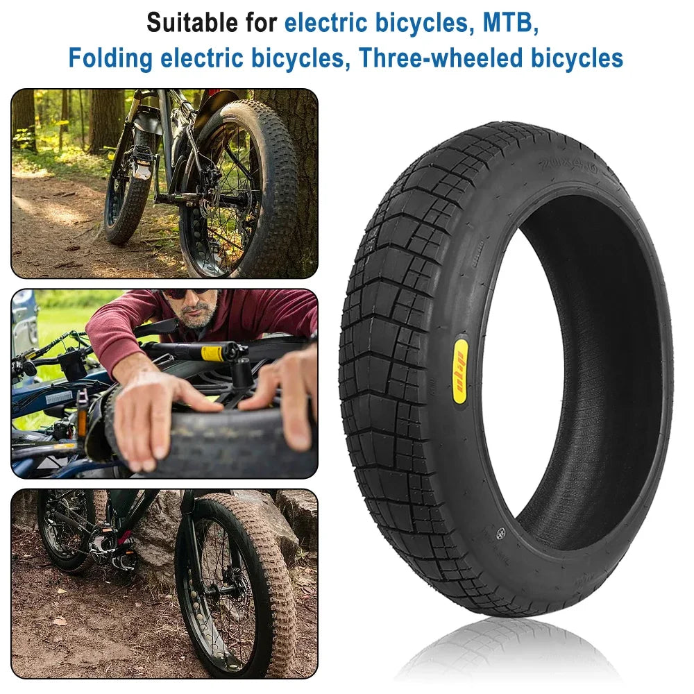 Anti-Slip Fat Tire 20x4.0 Inch Electric Fat Bike Snow Beach Bicycle Tire for Electric Bicycle 20*4.0 Fat Tire Parts Accessories