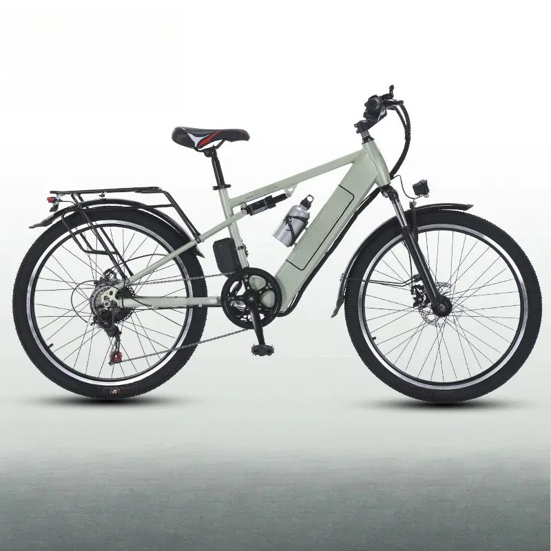 Ebike 400W motor 48V 30AH lithium battery 26-inch tire electric bicycle, urban commuting and transportation adult electric bike