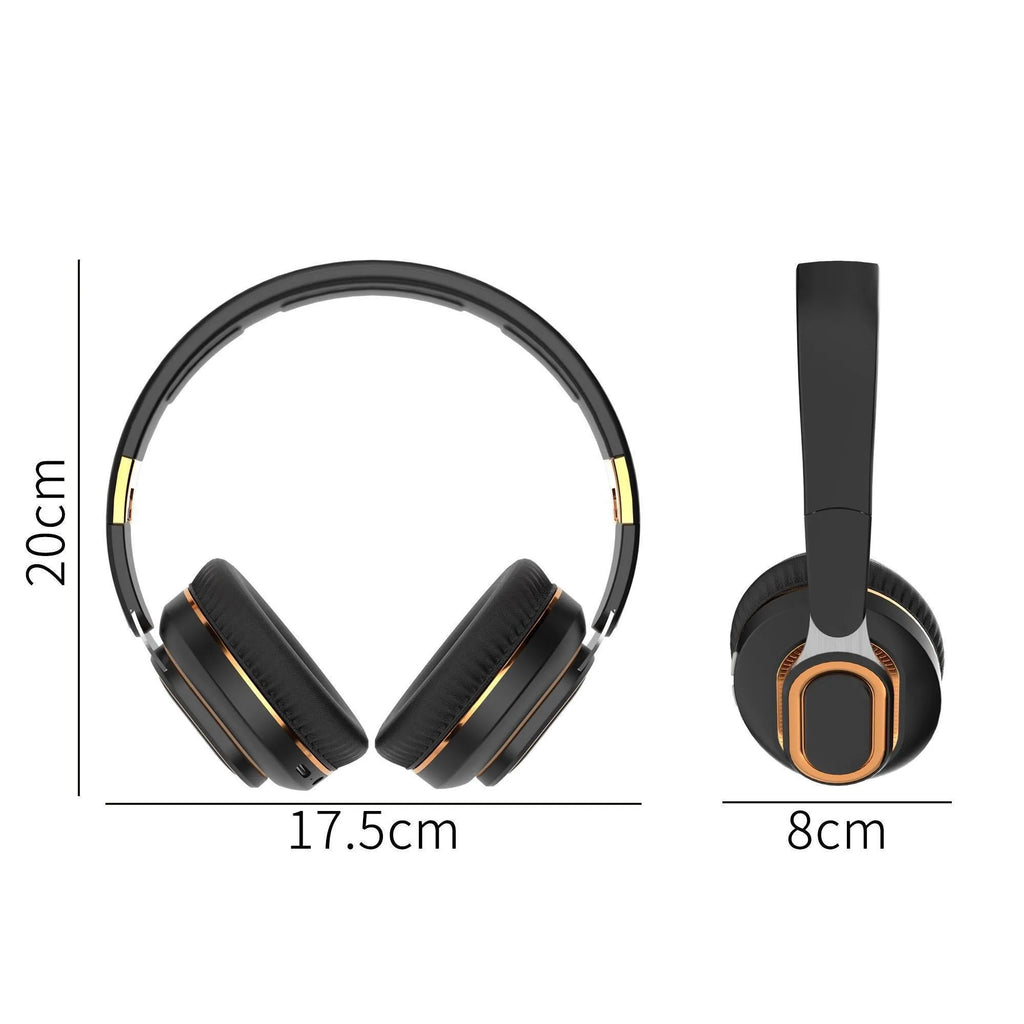 Wireless Gaming Headset with Microphone HiFi Sound Immersive Audio for PC Music Enjoyment Portable Bluetooth Earphones