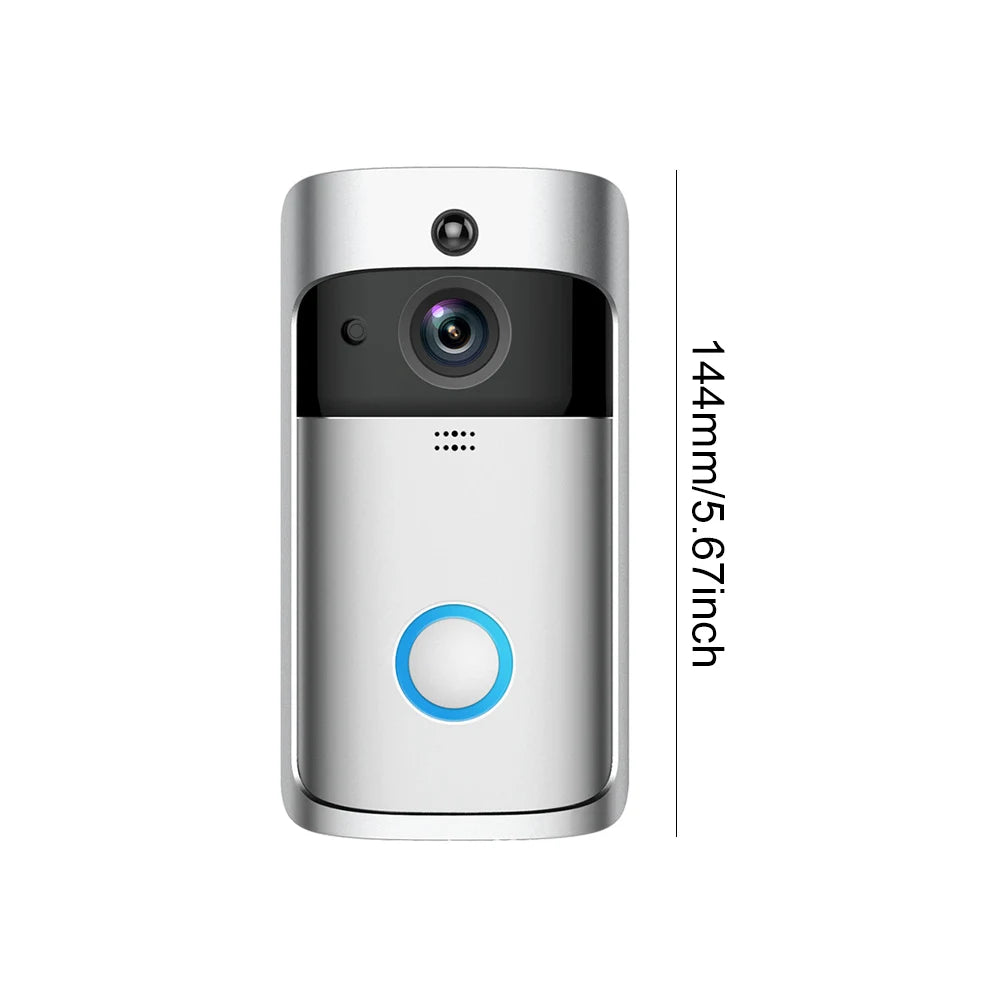 V5 pro WIFI Wireless Smart Doorbell Night VisionVoice Video Intercom Doorbell PIR Motion Detection Security Door Phone Camera