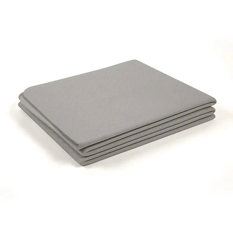 Ecological, Tpe, folding yoga mat, for travel, physical exercise, double-sided, anti-slip, Pilates and floor exercise