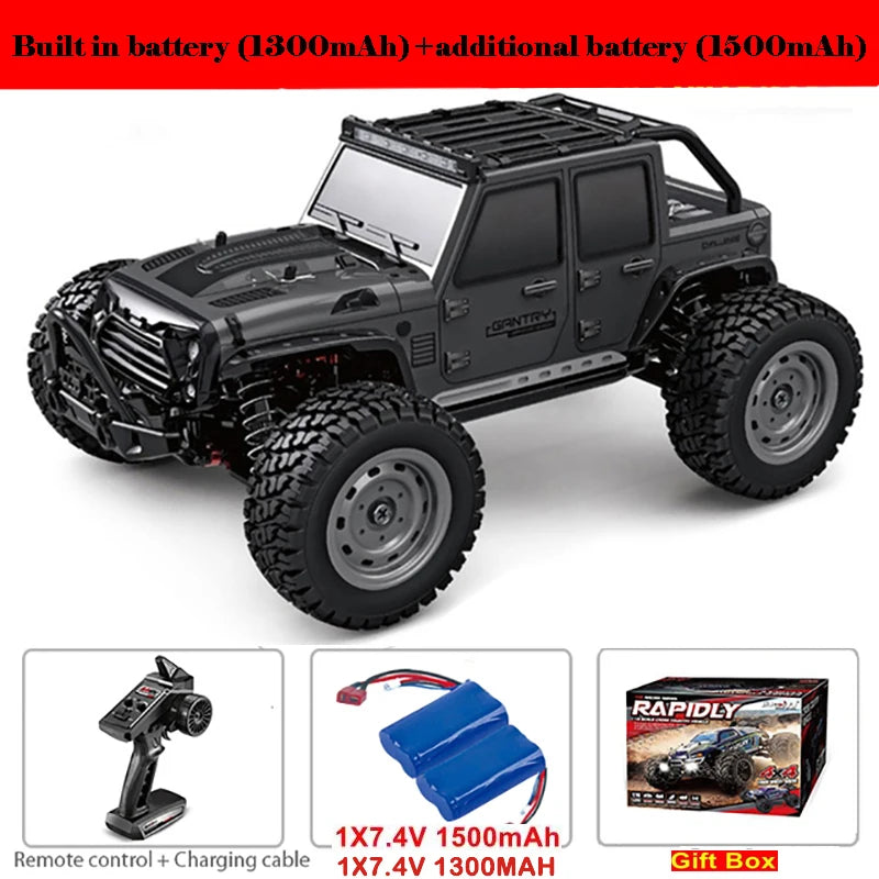 1:16 80km/h Brushless RC Drift Car With LED Lights 4WD Electric High Speed Racing Remote Control Monster Truck for Kids Adults