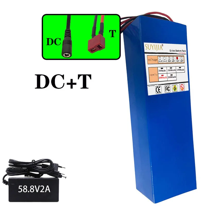 52V 14S4P 20Ah high-capacity21700 lithium-ion battery high-powerdual-port fastcharging suitable for dual-drive electric scooters