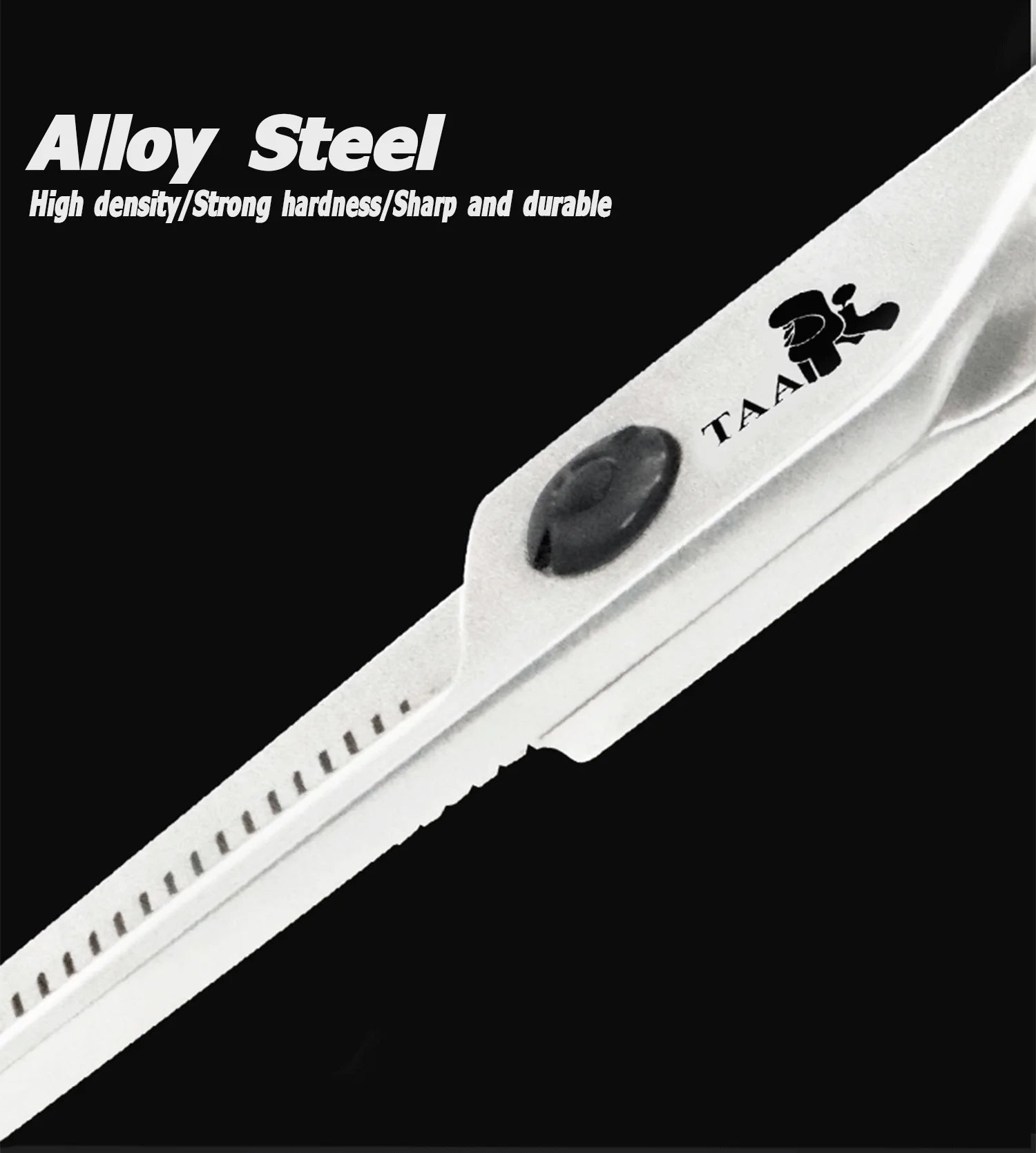 TAA Professional Grooming Scissors Pet Serrated Scissors for Dog & Cat Alloy Steel Shears Pets Shears Groomer Tools Hair Clipper