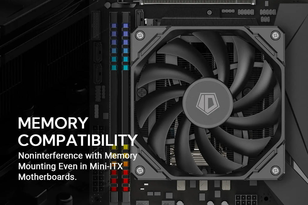 ID-COOLING IS-67-XT Black CPU Cooler Low Profile 67mm Height  CPU Air Cooler 6 Heatpipes 120x120x15mm Slim Fan,For LGA1700/AM5