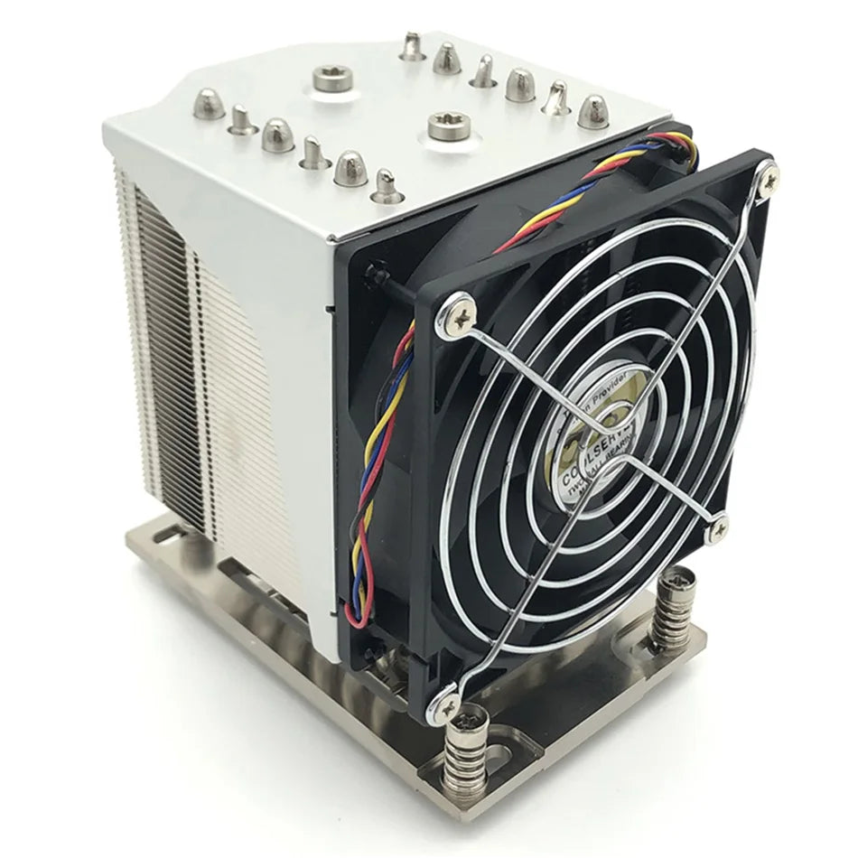COOLSERVER P42 4U 6 Heatpipe CPU Cooler 250W 4pin PWM Fan Radiator Workstation/Server Heatsink For AMD SP3 Motherboard