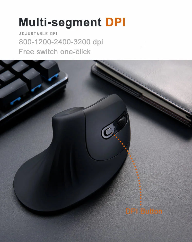 Wireless Vertical Mouse Wired USB Computer Gaming Mice Optical 2.4G Silent Gamer Ergonomic Mause For Laptop PC Windows Tablet